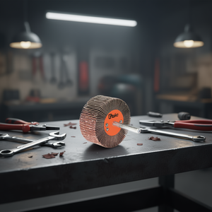 Roue à lamelles abrasives en corindon Ttake 60x50 mm, tige de 6 mm pour le meulage - Product Image 3