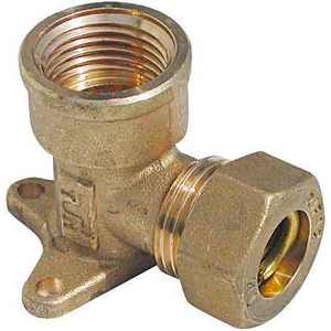 TIEMME 3 trous bride coude joint torique 16X1/2 NPT filetage raccord rapide raccords en cuivre pour soudure sous vide plastique PP tête coulée - Product Image 1