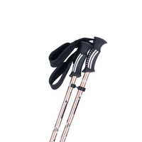 Poignée avec sangle nordique de haute qualité en liège naturel fait à la main, pôle de Ski en Aluminium, haute qualité