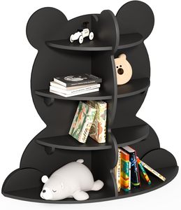 202501 enfants étagère ours enfant en bas âge <span class=keywords><strong>livre</strong></span> support 4 niveaux bébé enfant bibliothèque jouet organisateur <span class=keywords><strong>livre</strong></span> stockage bois <span class=keywords><strong>présentoir</strong></span> étagère - Product Image 1