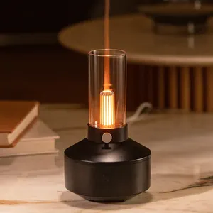 New Ultrasonic Fragrant Aromatherapy Air Humidifier Candle Light Ultrasonic Essential Oil Aroma Diffuser
