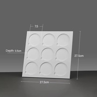 Présentoir circulaire en acrylique blanc à 9 compartiments pour verres de myopie, présentoir d'échantillons pour magasin de lunettes, table de présentation pour opticien