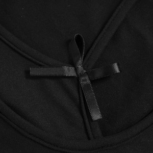 Camiseta de Moda para Mujer, de Manga Larga, con Lazo en el Cuello y Color Sólido - Product Image 6