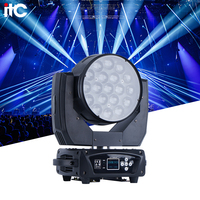 Luz Móvil LED RGB 4 en 1 de 450W (19x15W) de ITC Factory Outlet con Control Remoto, 16/24 Canales y Protección IP20 para Fiestas/Bodas