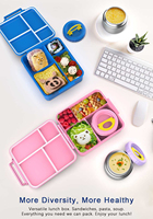 AOHEA Patentiertes Mikrowellen- und Spülmaschinenfestes Lunchbox-Set Auslaufsichere Essensbehälter für Kinder Schüler Aufbewahrung für Neugeborene