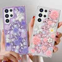 Design de luxe pour samsung S25 ultra S24 brillant Bling paillettes étui pour samsung étui diamant A17 A56 couverture arrière coque de téléphone pour fille
