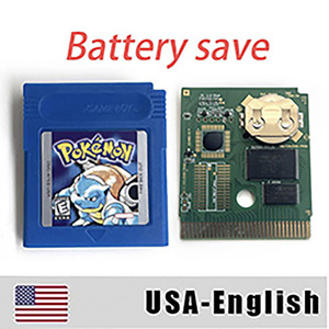 USA EUR NOE ITA ESP FRA Version Battery Save cart POKE Gold Red Blue Sliver Crystal Yellow only <b>game</b> <b>Game</b> Cartridge for GBC - Product Image 6