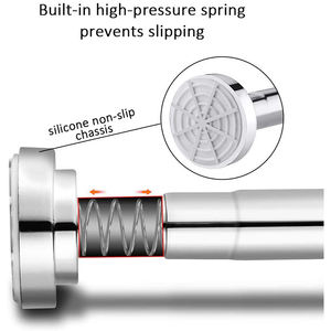 <span class=keywords><strong>Tringle</strong></span> à rideau de <span class=keywords><strong>douche</strong></span> HB, maintien solide <span class=keywords><strong>sans</strong></span> perçage, <span class=keywords><strong>tringle</strong></span> à rideau coulissante, acier inoxydable, ne s'effondre jamais pour la salle de bain, la cuisine - Product Image 4