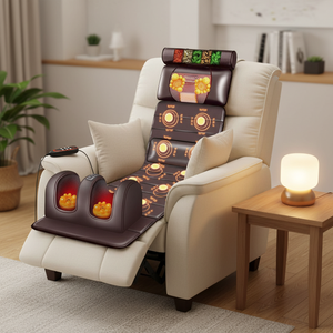 Cojín de Masaje Shiatsu Eléctrico Más Vendido de 2024, Masajeador de Cuidado de la Salud con Fisioterapia Infrarroja Vibrante para Cuello y Cuerpo Completo, Inalámbrico - Product Image 2