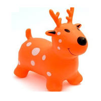 Vente directe d'usine PVC anti-déflagrant épais cheval de saut montage gonflable jouet pour enfants