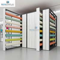 Boya – Présentoir autoportant personnalisé pour tapis, options de couleur sur mesure, certifié ISO9001 pour salons professionnels