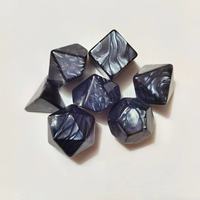 Dés à jouer polyédriques en acrylique noir à logo personnalisé, à angle droit, D4, D6, D8, D10, D20, pour RPG, DND, Dnd, dés vierges pour jeux de société