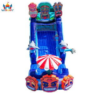 Combo de Tobogán Acuático - Inflables Grandes y Brillantes, Combo de Tobogán Inflable con Brincolín, Alquiler para Fiestas, Perfecto para Fiestas - Product Image 2