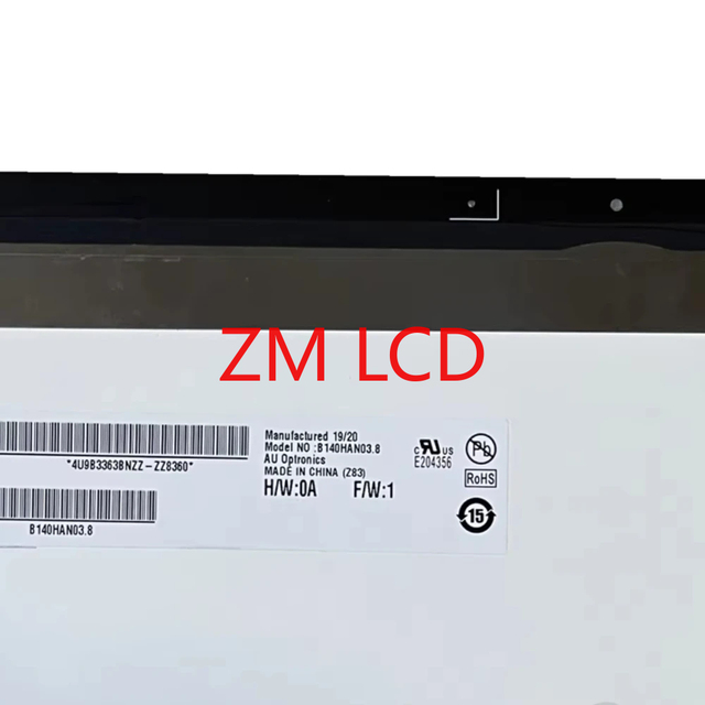 B140HAN03.8 14.0inch  LCD Screen Assembly for ASUS ZenBook 3 Deluxe UX490UA UX490 UX490U 1920*1080