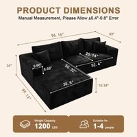 Canapé modulaire en forme de L compressé, sans structure, en gros direct usine, avec livraison rapide depuis l'entrepôt américain