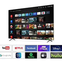 Süper Sıcak Fırsat Çerçevesiz 4K Full HD LED TV Android Akıllı Televizyon 50 55 65 75 85 98 İnç HDR Düz Ekran USB AV Ev Otel İçin