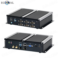 Mini Ordenador Sin Ventilador EGLOBAL, Intel Core i5-8350U, DDR4, MSATA SSD, Win10, Nuc, VGA, HD, 6COM, 8USB, 2Gigabit LAN, Linux