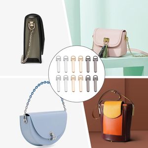 Sets Metal Purse Suspension Clasp Colors DIY Purse Making Hardware D <b>Ring</b> Side <b>Clip</b> Buckles With Screws Chain Strap Lanyard Clas - Product Image 5