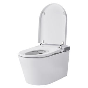 Inodoro inteligente moderno montado en la pared con material cerámico Control remoto Luz <span class=keywords><strong>nocturna</strong></span> y calefacción de asiento Nuevo diseño - Product Image 4