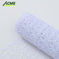 Papier synthétique imperméable en maille, double revêtement PVC, filet circulaire creux, papier d'emballage pour fleuriste, fournitures d'emballage pour fleurs
