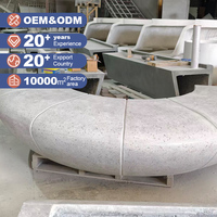Soluciones Personalizadas de Bancas GRC de Alta Resistencia y Larga Vida Útil, Asientos Modulares para Paisajismo