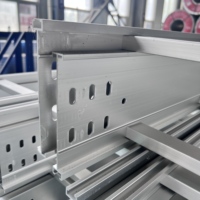 Rak Kabel Aluminium Alloy CE Ringan Non-Magnetik Anti-Korosi Tipe Tangga untuk Pusat Data, Perkabelan Industri Pesisir
