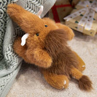Peluche personnalisée super douce en forme de mamouth avec rembourrage en coton PP, design mignon et amusant, unisexe pour enfants