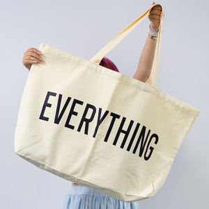 Wholesale casual canvas handbag square pink <b>large</b> canvas summer beach shopping <b>bag</b> - Product Image 2