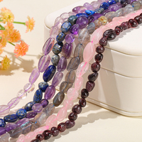 Perles de pierre naturelle irrégulières 6-8mm, Amazonite, Agates en forme libre, Quartz en pépites, Pierres précieuses en vrac colorées, certifiées CNAS pour la création