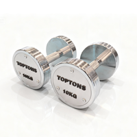 TOPTONS Ensemble d'haltères fixes en acier galvanisé pour équipement de fitness en gros pour salle de sport