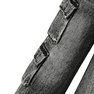 Abbigliamento all'ingrosso <span class=keywords><strong>pantaloni</strong></span> Vintage in Denim coreano eleganti <span class=keywords><strong>pantaloni</strong></span> larghi dritti per bambini Jeans larghi grigi <span class=keywords><strong>neri</strong></span> - Product Image 5