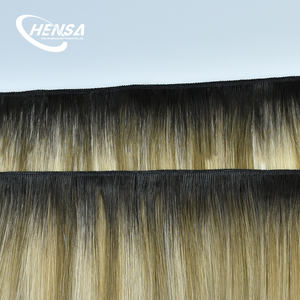 <span class=keywords><strong>Prix</strong></span> de gros d'usine, cheveux vierges à 100%, trame double tirée à la machine, extensions de cheveux humains, fournisseurs - Product Image 4