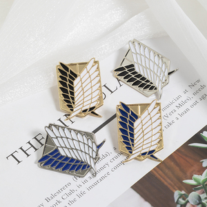 Broche en métal émaillé dur avec logo des Ailes de la Liberté de L'Attaque des Titans, bijoux périphériques d'anime - Product Image 4