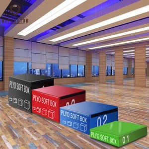 Équipement de gym 3 en 1, entraînement physique, boîte à sauts rose réglable, boîte à sauts pliométrique, Plyosoft, mousse personnalisée, boîte à sauts souple - Product Image 4