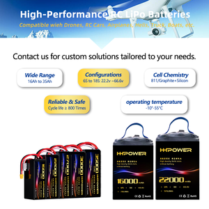 Pin UAV HHPOWER, pin LiPo tốc độ cao 6S 7S 12S 14S 18S, pin <span class=keywords><strong>Lithium</strong></span> trạng thái rắn, đầu nối XT60 XT90, dung lượng 16AH 22AH 27AH 30AH 35AH, dành cho máy bay không người lái FPV - Product Image 4