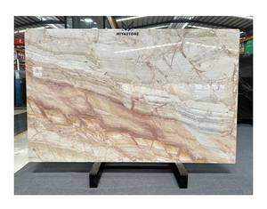 Azulejos de losas de mármol Victoria Rosa natural modernos pulidos e impermeables para uso en interiores para encimeras de cocina y tapas de tocador - Product Image 1