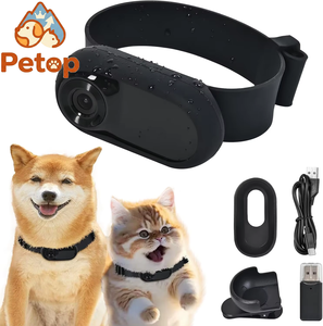Cámara para Collar de <span class=keywords><strong>Perro</strong></span> y Gato Petop, 1080P HD, Gran Angular de 120°, Mini Cámara de Acción Recargable - Product Image 1