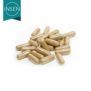 Cápsulas de extrato de Ashwagandha 500 mg de alta qualidade de marca própria de serviços OEM personalizados Insen fornece