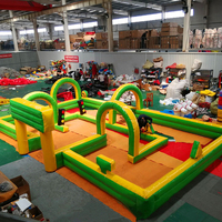 Piste de course gonflable Funworldsport Speedway / Piste gonflable pour tricycles / Barrière gonflable pour karting