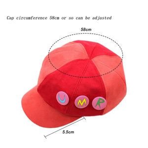 หมวกนิวส์บอยสีแดง <span class=keywords><strong>Umaru</strong></span> Doma ขายส่ง หมวกแฟชั่นอนิเมะคอสเพลย์ หมวกปรับขนาดได้สำหรับงานปาร์ตี้แต่งกาย - Product Image 6