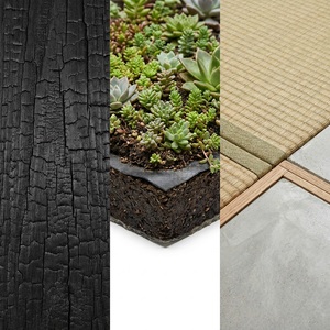 Maison préfabriquée <span class=keywords><strong>Zen</strong></span> Wabi-Sabi 35 m² avec toit végétal, en cèdre Yakisugi et verre, maison mobile modulaire, <span class=keywords><strong>villa</strong></span> de villégiature OEM - Product Image 4
