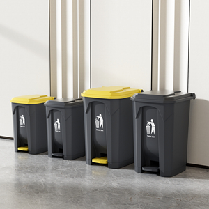 YYN 100L Fabrika Toptan Satış Plastik Çöp Kovası Pedallı Çöp Kutusu Çöp Kullanımı İçin Dikdörtgen Çöp Kovaları - Product Image 5