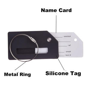 ป้ายห้อยกระเป๋าเดินทางทำจากยางพีวีซีแบบนิ่มป้ายแท็กชื่อเครื่องบินทำจากซิลิโคนแบบ3D โลโก้ได้ตามต้องการ - Product Image 6