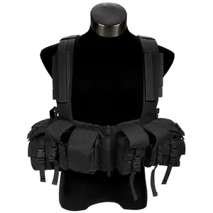 带弹匣口袋的重型户外安全战术胸甲背心