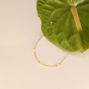 Pulsera de Plata de Ley S925 para Mujer, Clásica para Uso Diario, con Circonita Cúbica, Chapada en Oro, Estilo Moderno, Venta al por Mayor - Product Image 4
