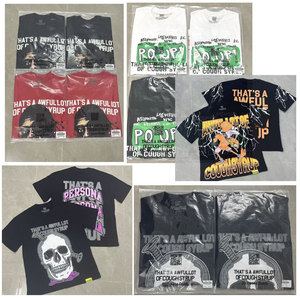 เสื้อยืดแขนสั้นวินเทจลายพิมพ์ Hell and Star ทรงหลวม ยูนิเซ็กซ์ น้ำหนัก 260 กรัม ผ้าฝ้ายถัก 100% แฟชั่นลำลอง พิมพ์ลายตัวอักษร - Product Image 4