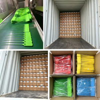 Scellés de sécurité en plastique Tamper Event pour vêtements ST8025 400mm pour conteneurs de vêtements et camions avec logo et numéros personnalisés