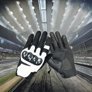 Gants de moto en fibre de carbone, compatibles écran tactile, pour motocross, respirants, unisexes, été - Product Image 3