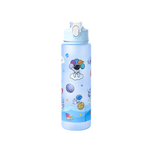 Tube d'aspiration de couvercle de rebond de bouilloire de dessin animé givré de Sport transfrontalier Portable pour <span class=keywords><strong>Amazon</strong></span> bouilloire lanière de tasse en plastique à boire directe - Product Image 1