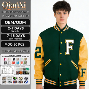 Custom Letterman Varsity <strong>Jackets</strong> Wool Body Genuine Sleeves Winter Wear <strong>Smart</strong> and Stylish <strong>Men's</strong> <strong>Jacket</strong> - Product Image 1